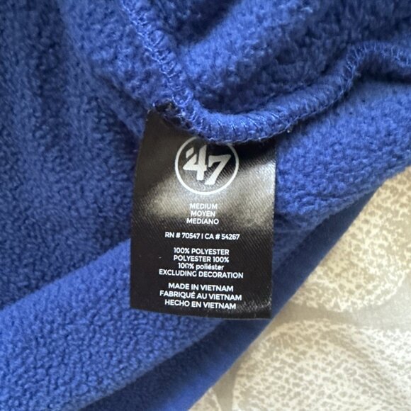 '47 Brand New York Giants NFL Ladies Vail Fleece Pullover Jacket Sweatshirt Sz M - Picture 8 of 16